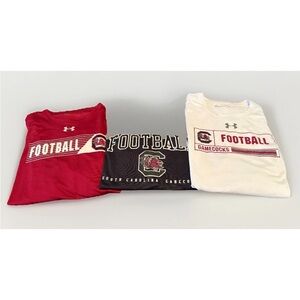 South Carolina Gamecocks Under Armour Football Long Sleeve Shirts Set of 3 XL